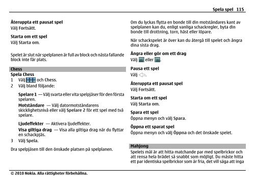 Nokia N900 Användarhandbok