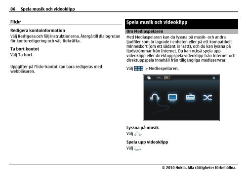 Nokia N900 Användarhandbok