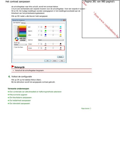 Canon MG5100 series Online handleiding - Vanden Borre