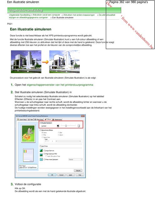 Canon MG5100 series Online handleiding - Vanden Borre