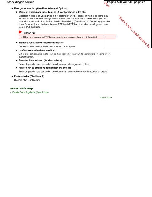 Canon MG5100 series Online handleiding - Vanden Borre