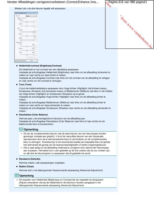 Canon MG5100 series Online handleiding - Vanden Borre