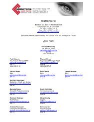 KONTAKTDATEN Unser Team: - Monitors and More