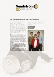 80-årsjubileum (PDF) - Sundström Safety AB