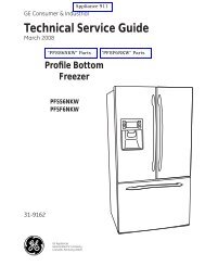 GE PFSS6NKW PFSF6NKW Refrigerator Service Manual