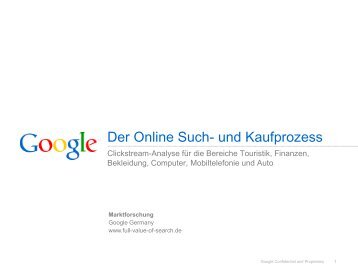 Der Online Such- und Kaufprozess - Google Full Value of Search