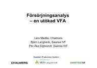 Metodik för försörjningsanalys - en utökad VFA (pdf - IVF