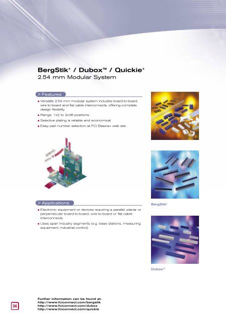 Connector Overview - FCI