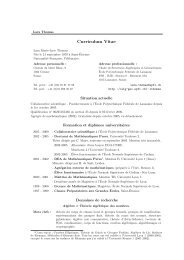 Curriculum Vitae - EPFL