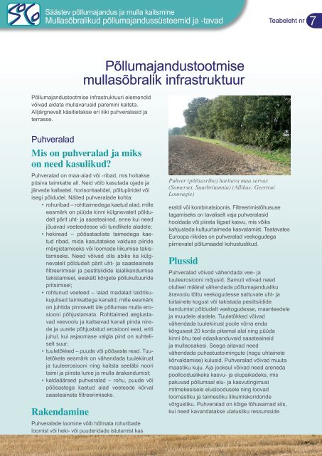 Põllumajandustootmise mullasõbralik infrastruktuur - agrilife - Europa