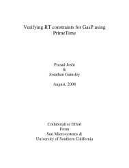 Verifying RT constraints for GasP using PrimeTime - University of ...