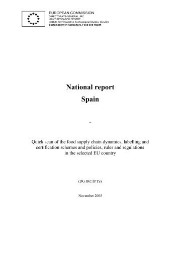 National report Spain - - agrilife