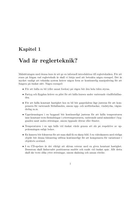 och reglerteknik - Åbo Akademi