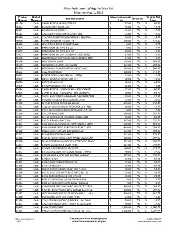 Virginia 2013 Price List.xlsx - Division of Purchases and Supply ...