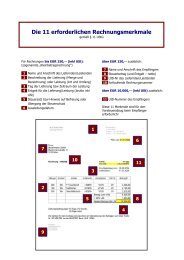 Die 11 erforderlichen Rechnungsmerkmale