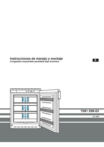 Instrucciones de manejo y montaje 7081 598-03 - Liebherr