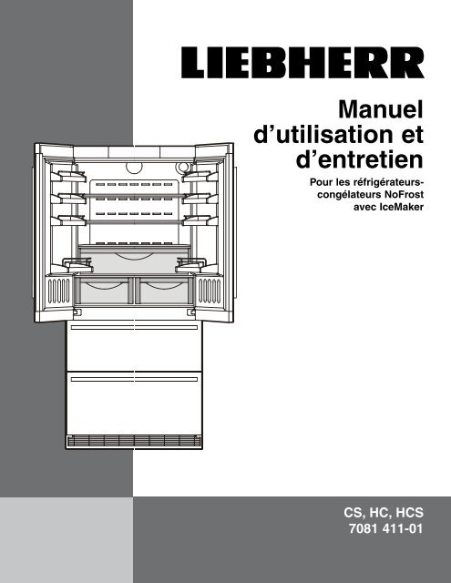 Manuel d'utilisation et d'entretien - Liebherr