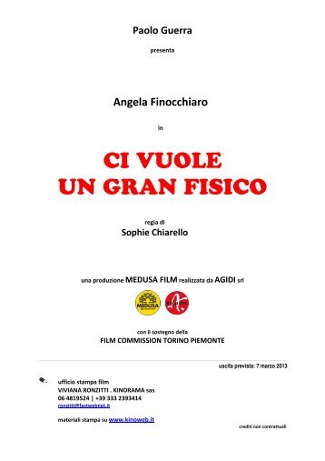 CI VUOLE UN GRAN FISICO (2012) - pressbook - FDb.cz