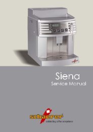Schaerer Siena 2 Service Manual - coffeemachinesmanual