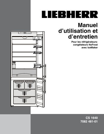 Manuel d'utilisation et d'entretien - Liebherr