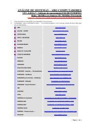 análise de sistemas – arq computadores - Celso Cardoso Neto