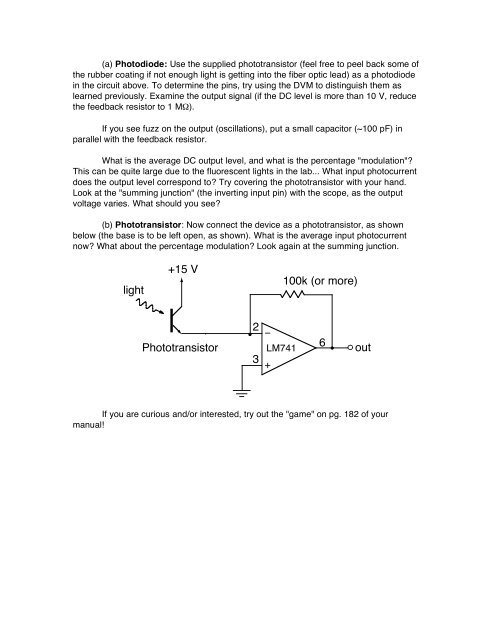 LM741 1 2 2 3 3 4 8 7 7 +15 V 15 V 4 6 6out 5 + - Indiana University