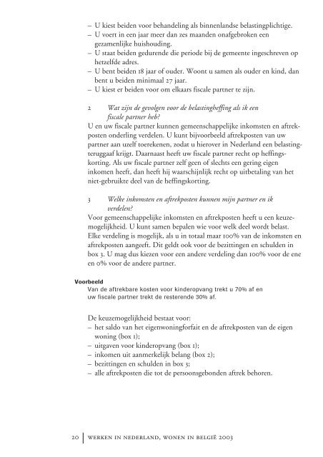 Wonen in Belgie_Werken in Nederland - Fiscus.fgov.be