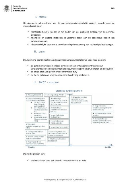 Geïntegreerd Managementplan 2010 - Fiscus.fgov.be