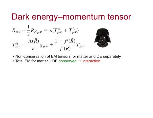 Dark Energy in f(R) Gravity - Indiana University
