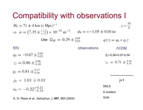 Dark Energy in f(R) Gravity - Indiana University