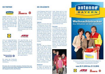 vom 29.11.2010 bis 21.12.2010 - Antenne  Bayern