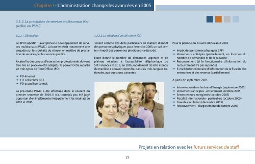 Rapport d'activités 2005 - Fiscus.fgov.be