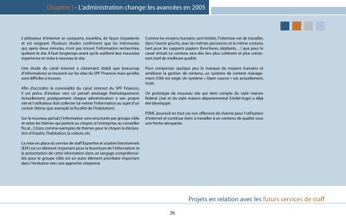 Rapport d'activités 2005 - Fiscus.fgov.be