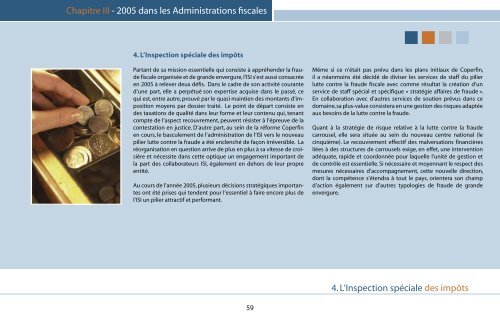 Rapport d'activités 2005 - Fiscus.fgov.be