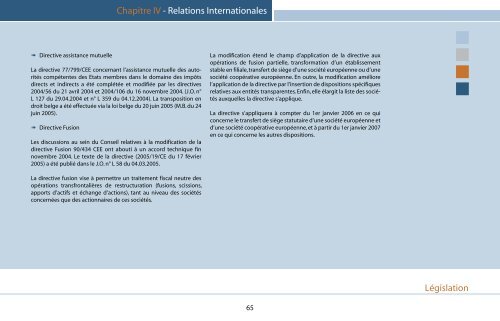Rapport d'activités 2005 - Fiscus.fgov.be