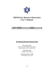 MINOS Far Detector Electronics - User's Manual –