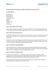 Transcript for Maxillary Premolar Wax-up - Columbia University