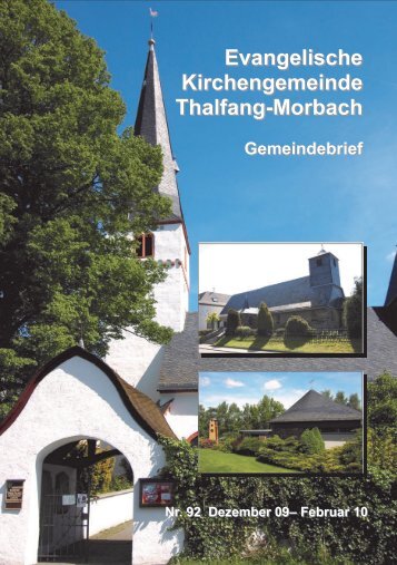 Gemeindebrief 92 - Kirchengemeinden Thalfang-Morbach