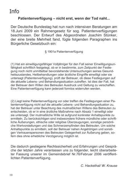 Gemeindebrief 92 - Kirchengemeinden Thalfang-Morbach