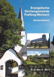 Gemeindebrief 97 - Kirchengemeinden Thalfang-Morbach