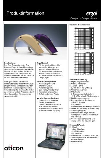 Produktinformation T - Oticon