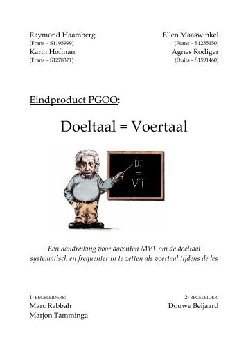 Doeltaal = Voertaal