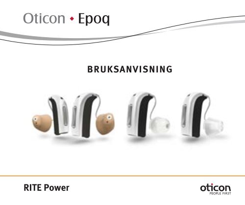 BRUKSANVISNING RITE Power - Oticon