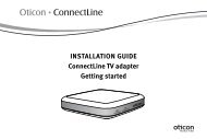 INSTALLATION GUIDE ConnectLine TV adapter Getting ... - Oticon