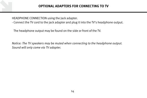 INSTALLATION GUIDE ConnectLine TV adapter Getting ... - Oticon