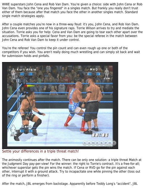WWE SmackDown! vs. Raw Game Guide - Walmart