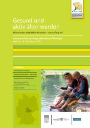 Gesund und aktiv älter werden in Thüringen - Agethur