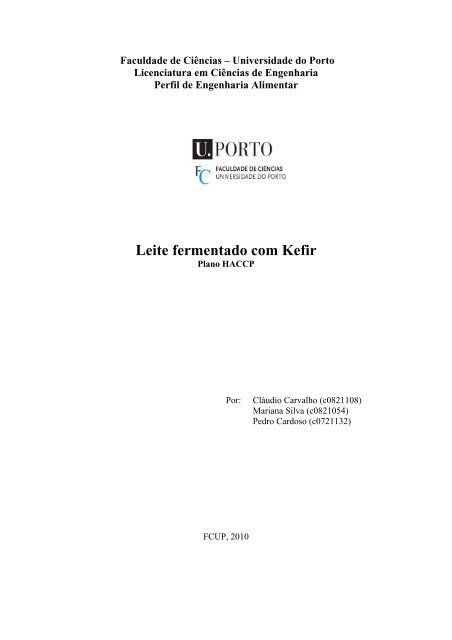 Leite fermentado com Kefir - AEFCUP