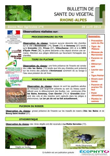 4_Bulletin_ZNA_2013 - DRAAF Rhône-Alpes