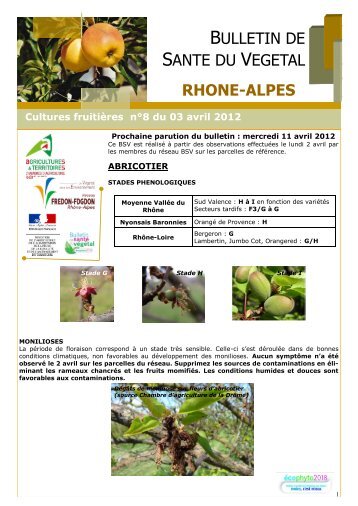 BSV_RA_Arbono8du03042012 - DRAAF Rhône-Alpes